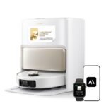 Mova V50 Ultra Complete Saugroboter mit Wischfunktion 24.000 Pa, 6cm Hindernisüberwindung, Liftable Navigation+RGB AI+LED, 80℃ Heißwasserwäsche & 63℃ Selbsttrocknung, DuoSolution System, Tricut Bürste