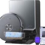 NARWAL Flow 2 Saug- und Wischroboter mit All-in-One-Station, FlowWash-Wischsystem mit 60 °C Heißwasser, 31.000 Pa Saugkraft, CarpetFocus™-Technologie, 100 °C Moppwäsche und 60 °C Heißlufttrocknung