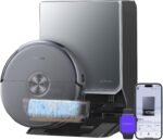 NARWAL Flow 2 Saug- und Wischroboter mit All-in-One-Station, FlowWash-Wischsystem mit 60 °C Heißwasser, 31.000 Pa Saugkraft, CarpetFocus™-Technologie, 100 °C Moppwäsche und 60 °C Heißlufttrocknung