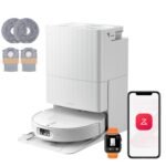 roborock Qrevo Edge S5A Saugroboter mit Wischfunktion,Dual Anti-Tangle-System,18.500Pa,FlexiArm Design Kantenreinigung, Hebarem Wischmopp,75℃ Heißwasser-Moppwäsche (Schwarz)
