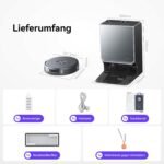 NARWAL Flow 2 Saug- und Wischroboter mit All-in-One-Station, FlowWash-Wischsystem mit 60 °C Heißwasser, 31.000 Pa Saugkraft, CarpetFocus™-Technologie, 100 °C Moppwäsche und 60 °C Heißlufttrocknung