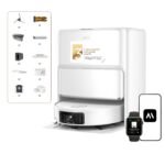 Mova V50 Ultra Complete Saugroboter mit Wischfunktion 24.000 Pa, 6cm Hindernisüberwindung, Liftable Navigation+RGB AI+LED, 80℃ Heißwasserwäsche & 63℃ Selbsttrocknung, DuoSolution System, Tricut Bürste