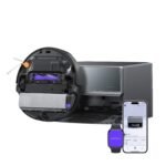 NARWAL Flow 2 Saug- und Wischroboter mit All-in-One-Station, FlowWash-Wischsystem mit 60 °C Heißwasser, 31.000 Pa Saugkraft, CarpetFocus™-Technologie, 100 °C Moppwäsche und 60 °C Heißlufttrocknung