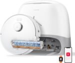 roborock Qrevo Curv 2 Flow Saugroboter mit Wischfunktion, SpiraFlow-Wischwalze mit Selbstreinigung, 20.000 Pa Saugkraft, Dual Anti-Tangle System, intelligenter Teppichschutz, All-in-One Dock