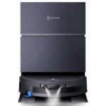 ECOVACS X12 OMNICYCLONE Saugroboter mit Wischfunktion, Blast & 22.000 Pa, FocusJet-System zur Fleckenvorlösung, OZMO Roller 3.0, Ausfahrender Wischmopp, PureCyclone 2.0 Auto-Entleerung, Silberschwarz