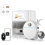 Mova V50 Ultra Complete Saugroboter mit Wischfunktion 24.000 Pa, 6cm Hindernisüberwindung, Liftable Navigation+RGB AI+LED, 80℃ Heißwasserwäsche & 63℃ Selbsttrocknung, DuoSolution System, Tricut Bürste
