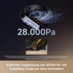Mova Z60 Ultra Roller Complete Saugroboter mit Wischfunktion 28.000 Pa, LiftPro-Gehäuse, 8 cm Hindernisse, DToF+Dual Laser+RGB/LED-Hindernisvermeidung, AutoShield für Teppich, MaxiReach Mopp & Bürste