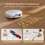 roborock Qrevo Curv 2 Flow Saugroboter mit Wischfunktion, SpiraFlow-Wischwalze mit Selbstreinigung, 20.000 Pa Saugkraft, Dual Anti-Tangle System, intelligenter Teppichschutz, All-in-One Dock