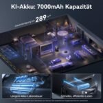 NARWAL Flow 2 Saug- und Wischroboter mit All-in-One-Station, FlowWash-Wischsystem mit 60 °C Heißwasser, 31.000 Pa Saugkraft, CarpetFocus™-Technologie, 100 °C Moppwäsche und 60 °C Heißlufttrocknung