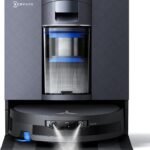 ECOVACS X12 OMNICYCLONE Saugroboter mit Wischfunktion, Blast & 22.000 Pa, FocusJet-System zur Fleckenvorlösung, OZMO Roller 3.0, Ausfahrender Wischmopp, PureCyclone 2.0 Auto-Entleerung, Silberschwarz