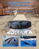 ECOVACS DEEBOT T30S PRO Saugroboter mit Wischfunktion, 11.000 Pa, ZeroTangle Technologie, 70°C heißes Wasser Wischen beim Waschen, TruEdge™ Kantenwischen, 6.400mAh Batterie, AI-Hindernisvermeidung