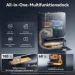 NARWAL Flow 2 Saug- und Wischroboter mit All-in-One-Station, FlowWash-Wischsystem mit 60 °C Heißwasser, 31.000 Pa Saugkraft, CarpetFocus™-Technologie, 100 °C Moppwäsche und 60 °C Heißlufttrocknung