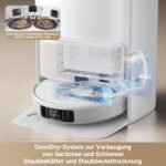 Mova V50 Ultra Complete Saugroboter mit Wischfunktion 24.000 Pa, 6cm Hindernisüberwindung, Liftable Navigation+RGB AI+LED, 80℃ Heißwasserwäsche & 63℃ Selbsttrocknung, DuoSolution System, Tricut Bürste