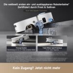 dreame Aqua10 Ultra Roller Complete Saugroboter mit Wischfunktion, 30.000Pa Saugkraft, 8 cm Hindernisfreiheit, Selbstreinigung der Rollen, automatisches Entleeren, intelligente Sprachsteuerung
