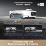 dreame Aqua10 Ultra Roller Complete Saugroboter mit Wischfunktion, 30.000Pa Saugkraft, 8 cm Hindernisfreiheit, Selbstreinigung der Rollen, automatisches Entleeren, intelligente Sprachsteuerung
